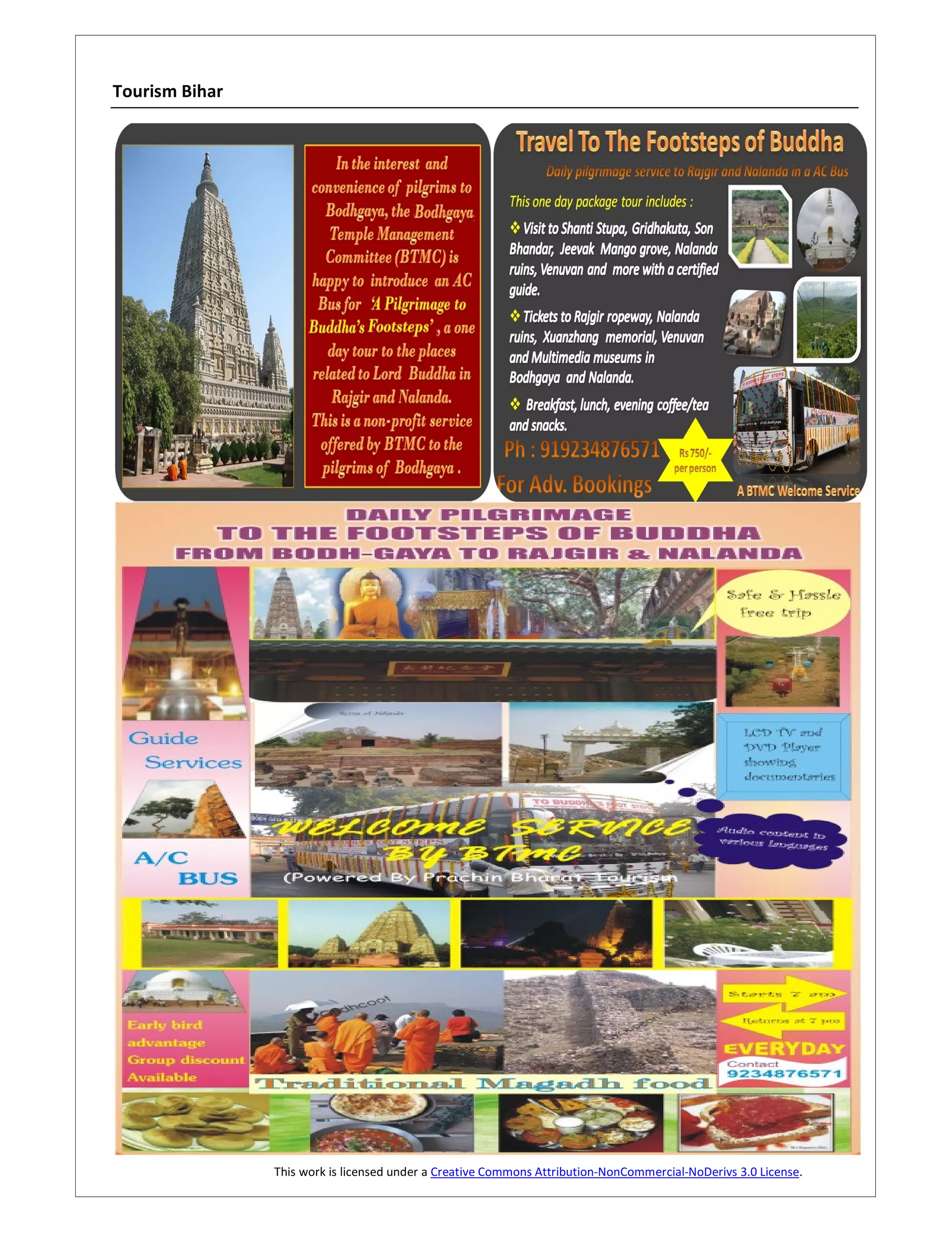 Tourism Bihar




                This work is licensed under a Creative Commons Attribution-NonCommercial-NoDerivs 3.0 License.
 