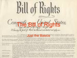 The Bill of Rights Just the Basics 