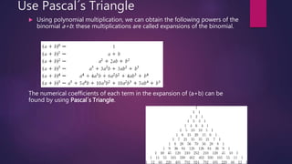 The binomial theorem | PPTX