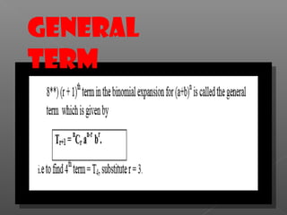 General
Term
 