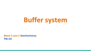 BUFFER SYSTEM Slide 1