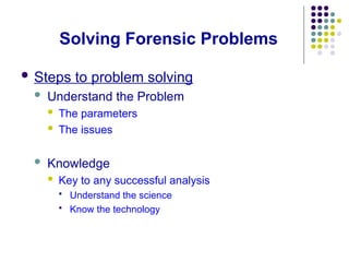 Forensic Problems Comprehensive Forensic Biology: Identification and Analysis of ...