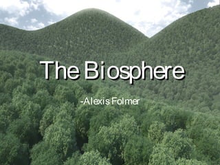 TheBiosphereTheBiosphere
-AlexisFolmer
 