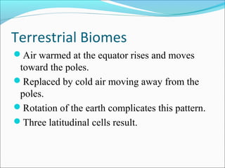Biomes Moving The biosphere and animal distribution | PPT