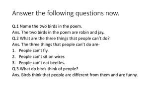 The bird talk | PPTX