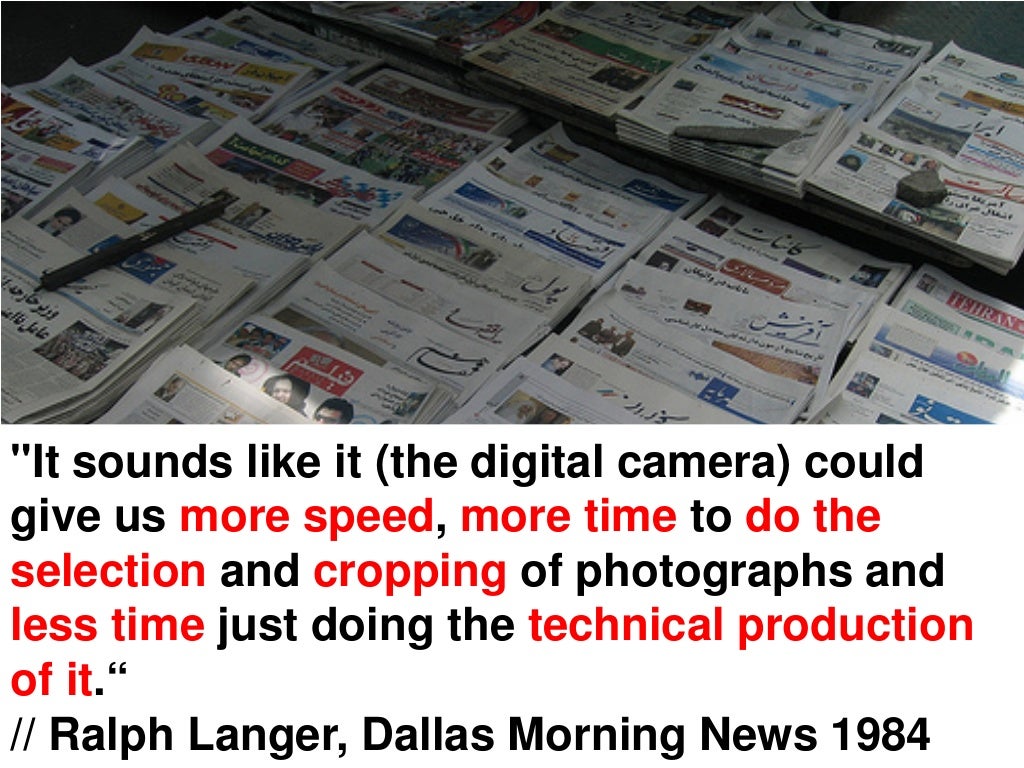 "Electronic photography is going to