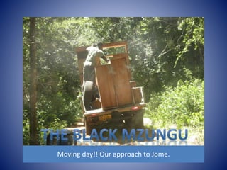 Moving day!! Our approach to Jome. 
 
