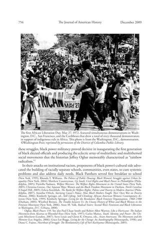 The Black Power Movement, A State of the Field. Joseph PE, 2009. | PDF