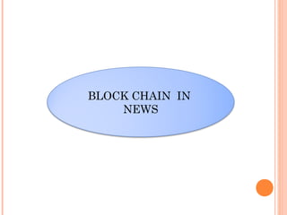 BLOCK CHAIN IN
NEWS
 