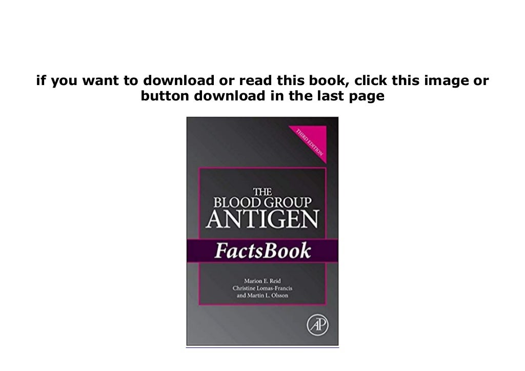 EBOOK_HARCOVER LIBRARY The Blood Group Antigen FactsBook 3rd Edition