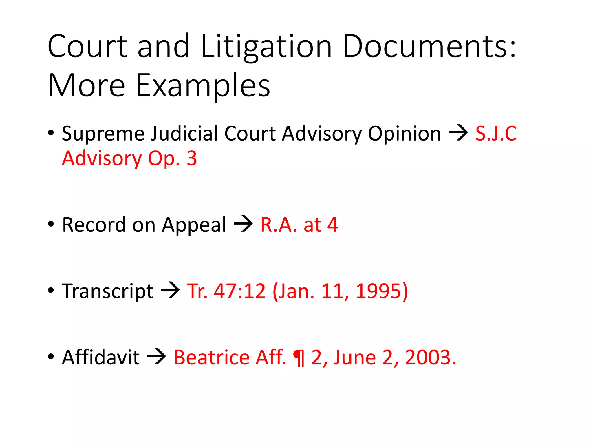 The Bluebook for Moot Court | PPTX