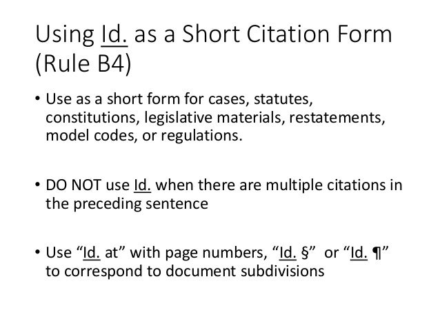 the bluebook for moot court short form citation