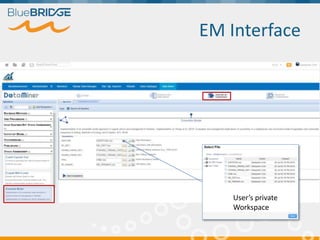 EM Interface
User’s private
Workspace
 
