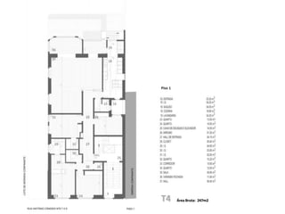 2120191718Piso 014121315161011789546312T2Área Bruta:  170 m2