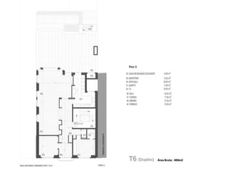 1936371835Piso 216153233342931302528263332423T5Área Bruta:  265m2