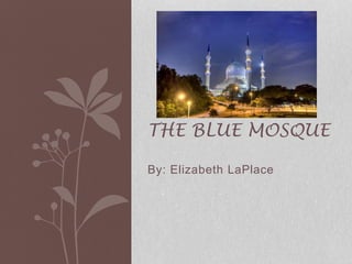 THE BLUE MOSQUE 
By: Elizabeth LaPlace 
 