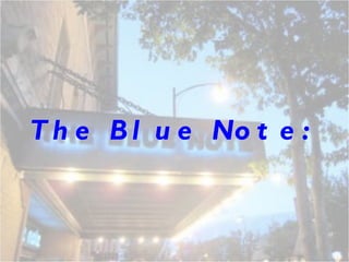 The Blue Note:  Trivia Edition 