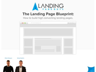 The Landing Page Blueprint: How to build high converting landing pages