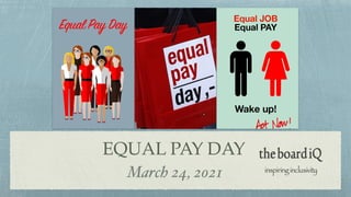 EQUAL PAY DAY
March 24, 2021
 