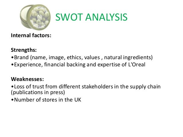 who are the stakeholders of the body shop Stakeholders a stakeholder is a person, group or organization that has interest or concern in an organization stakeholders can affect or be affected by the organization’s actions, objectives and policies there is two different types of stake holders, these are internal and external the body shop introduction. who are the stakeholders of the body shop Stakeholders a stakeholder is a person, group or organization that has interest or concern in an organization stakeholders can affect or be affected by the organization’s actions, objectives and policies there is two different types of stake holders, these are internal and external the body shop introduction.