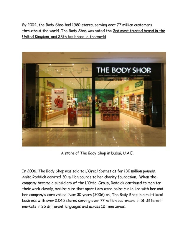 the body shop case study on the body shop case study on