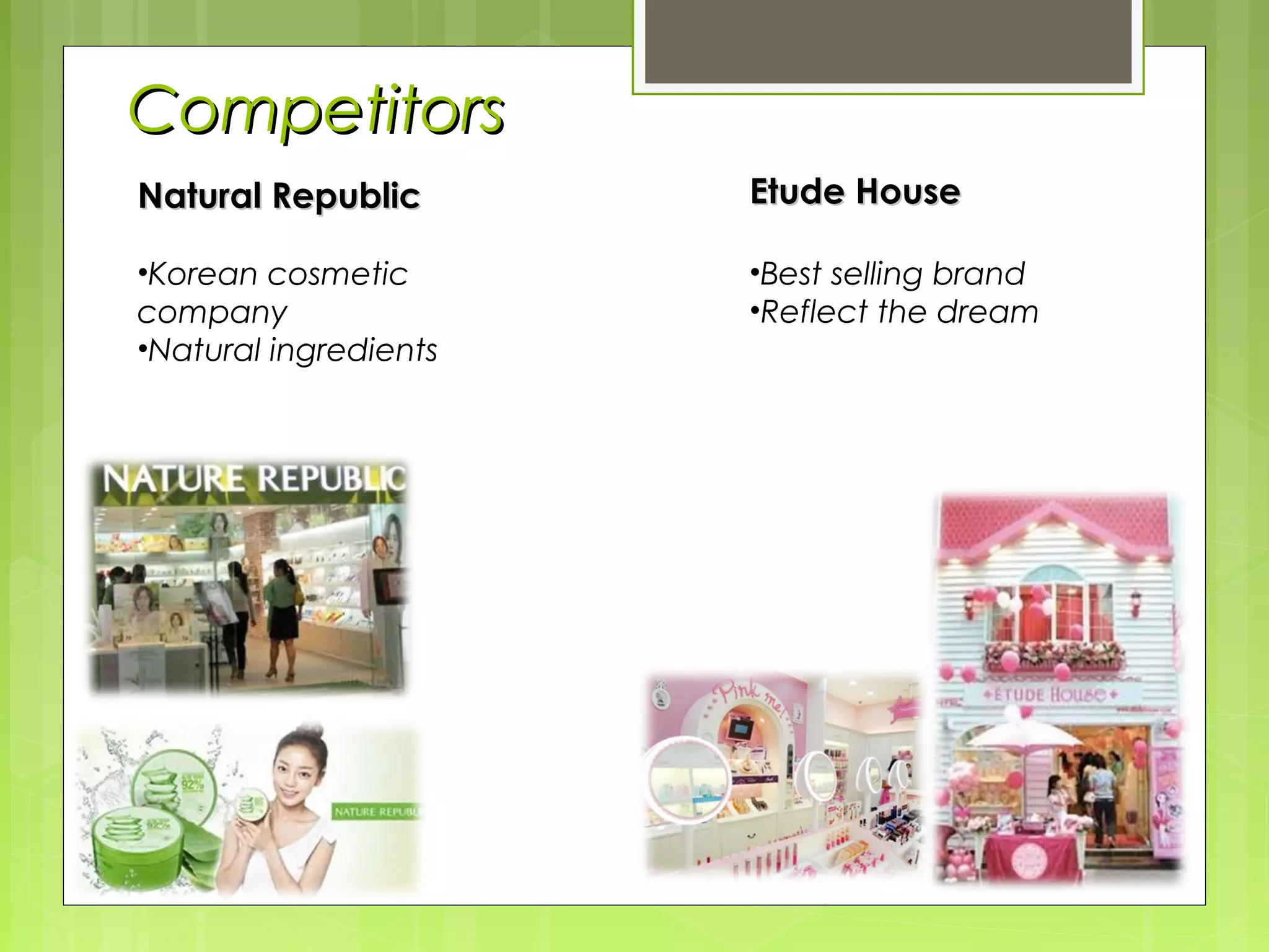 Marketing analysis Body Shop