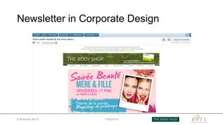 Newsletter in Corporate Design
E-Business SS13 17/05/2013
 
