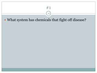 DigestiveThe digestive system is made up of organs that break down food into protein, vitamins, minerals, carbohydrates, and fats, which the body needs for energy, growth, and repair. After food is chewed and swallowed, it goes down the esophagus and enters the stomach, where it is further broken down by powerful stomach acids. From the stomach the food travels into the small intestine. This is where your food is broken down into nutrients that can enter the bloodstream through tiny hair-like projections. The excess food that the body doesn't need or can't digest is turned into waste and is eliminated from the body8