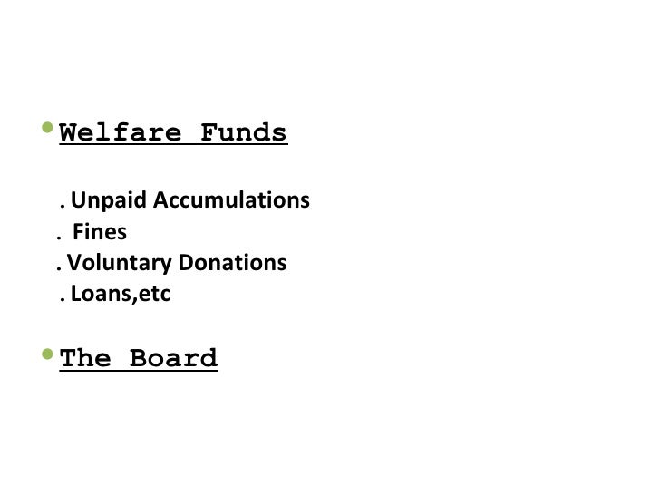 The Bombay Labour Welfare Fund Act, 1953