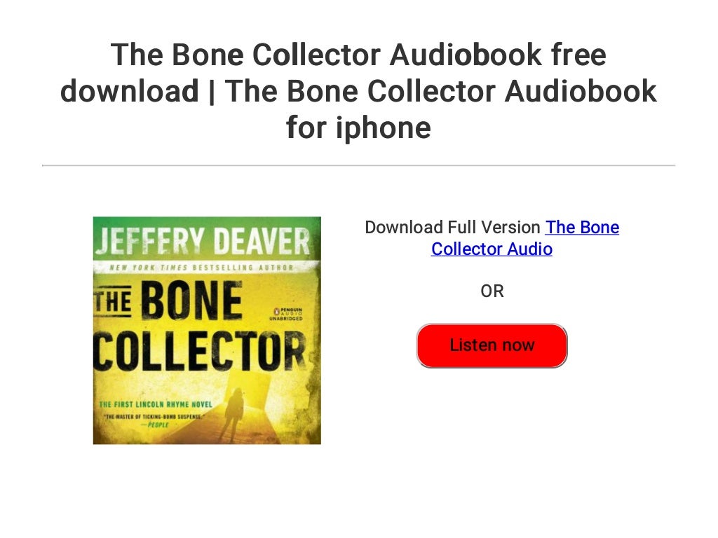 the bone collector books in order