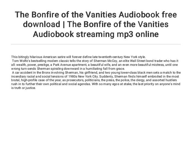 bonfire of the vanities sparknotes bonfire of the vanities sparknotes