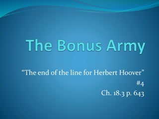“The end of the line for Herbert Hoover”
#4
Ch. 18.3 p. 643
 