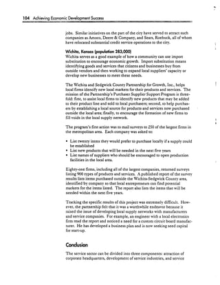 Achieving Economic Development Success: Tools That Work