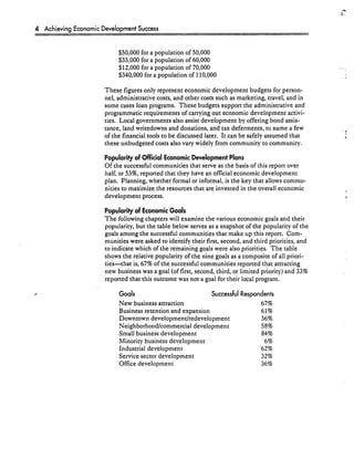 Achieving Economic Development Success: Tools That Work