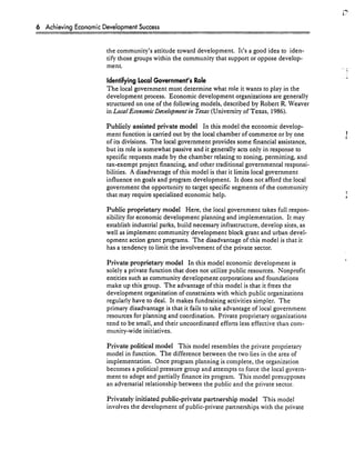 Achieving Economic Development Success: Tools That Work