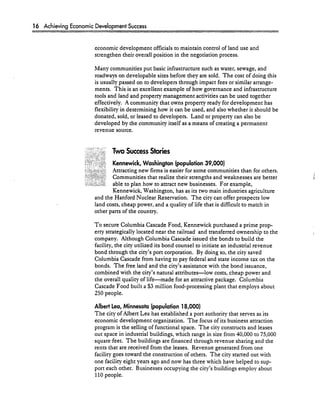 Achieving Economic Development Success: Tools That Work