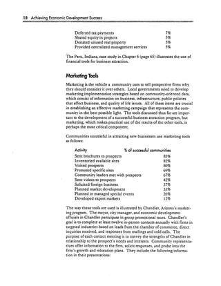 Achieving Economic Development Success: Tools That Work