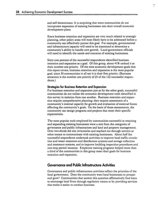 Achieving Economic Development Success: Tools That Work