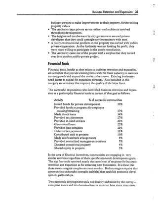 Achieving Economic Development Success: Tools That Work