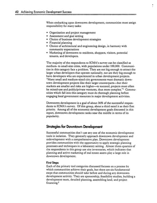 Achieving Economic Development Success: Tools That Work