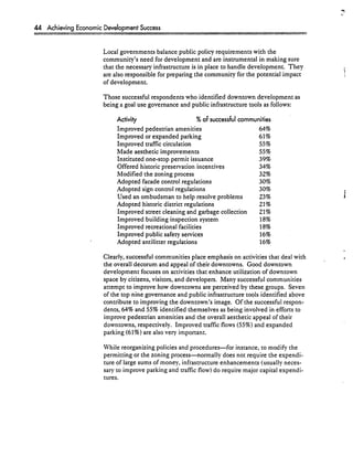 Achieving Economic Development Success: Tools That Work