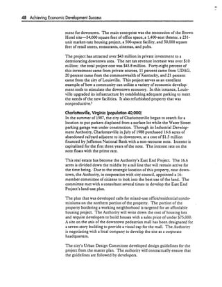 Achieving Economic Development Success: Tools That Work