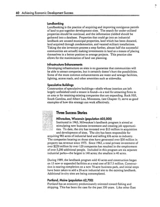 Achieving Economic Development Success: Tools That Work