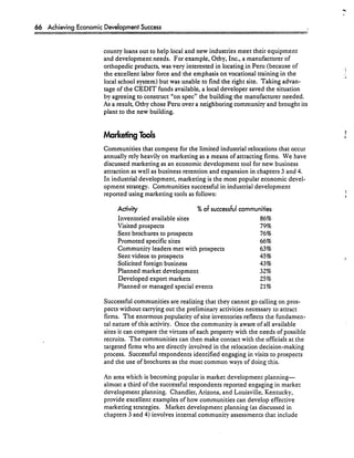 Achieving Economic Development Success: Tools That Work