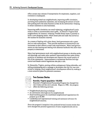 Achieving Economic Development Success: Tools That Work