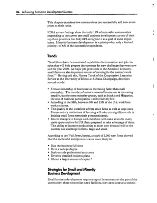 Achieving Economic Development Success: Tools That Work