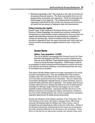 Achieving Economic Development Success: Tools That Work