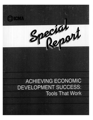 Achieving Economic Development Success: Tools That Work