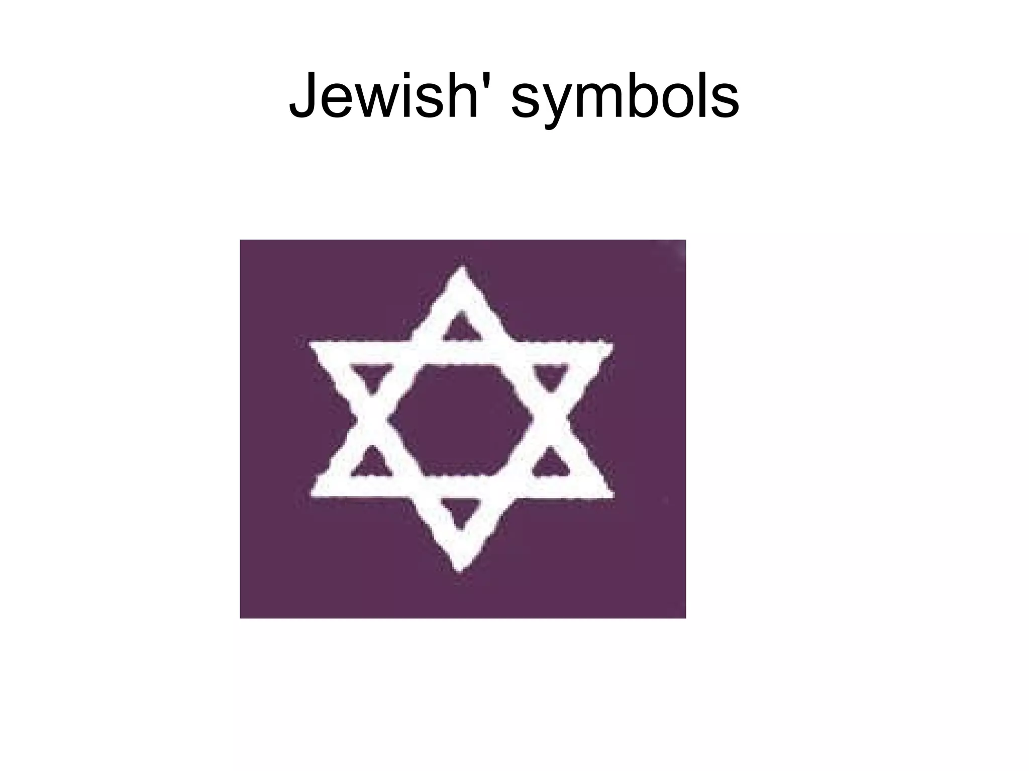 Jewish' symbols 
