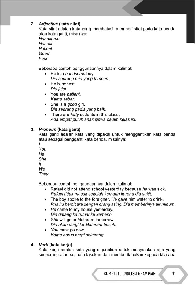 The Book Of Complete English Grammar Tata Bahasa Inggris Lengkap Pdf